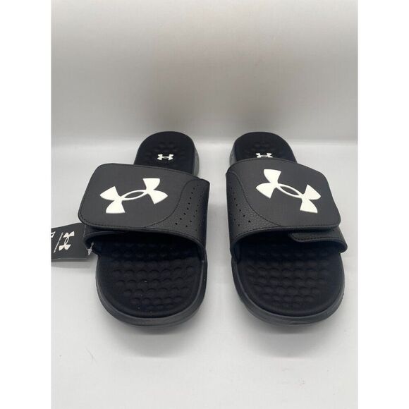 Under Armour Ignite Pro 3026023-001 Mens US 17 Slide Sandals Noir Black Slip On - Picture 3 of 6